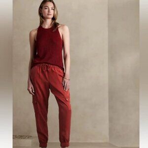 Banana Republic  Pull On  Red Jogger Cargo Pants Size XXL